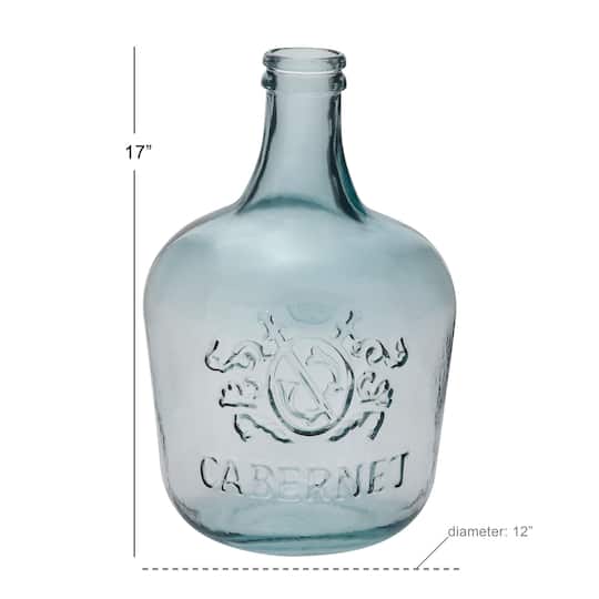 17" Clear Glass Cabernet Vase